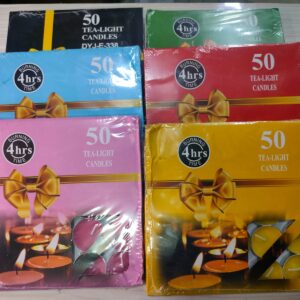 WAX TLIGHTS CANDLES - ASSORTED SCENTED 50PCS