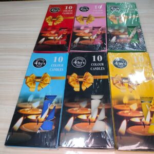 WAX TLIGHTS CANDLES - - ASSORTED SCENTED 10PCS
