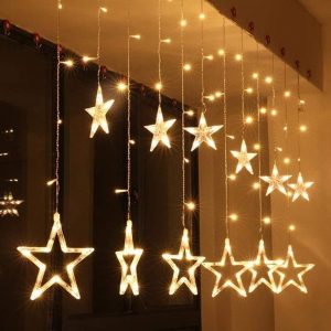 Led Star Lights Curtain Lamps - Warm White