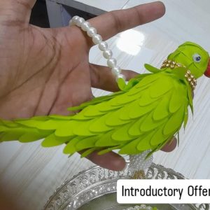 Parrots Cloth Velvet Hangings 12"inch - (Set of 5pcs) ramachilakalu PEARL