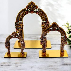 KGF Temple Arch Gajadwaram - All Sizes WOOD MDF -- MDF KGF WOOD PROPS