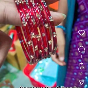 GORGEOUS PREETI GLASS BANGLES ASSORTED COLOUR