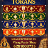 VELVET TIRUMALA TIRUPATI TORAN (TRN SCN PVC 638) (ASSORTED COLOUR) balaji