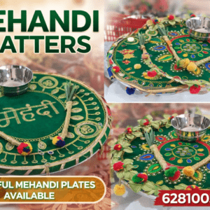 MEHANDI PLATTER PLATE MIX DESIGN