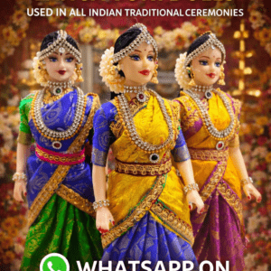 Cultural Doll Standing LANGA VONI HALF SAREE 11" inch - Traditional Dolls