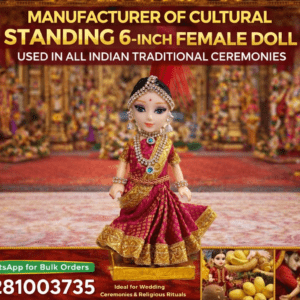 Cultural Doll Standing SAREE 6" inch - Traditional Dolls