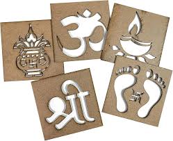 KGF Rangoli Muggu Stencils 6"inch - ASSORTED
