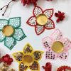 T Lights Flower Candle Holder Assorted