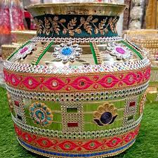 Bindi Decorated Assorted - Steel Pot