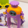 Cartoon Face Transparent Water Bottle - 380ml