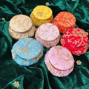 Matki Jar (Mix Colour) Bangle box (9pc pack) - — TRADITIONAL RETURN GIFTS