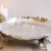 Plate Elephant Flower 10"inch - German Silver