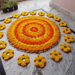 Marigold Banti Mats Set - (Set of 20pcs)