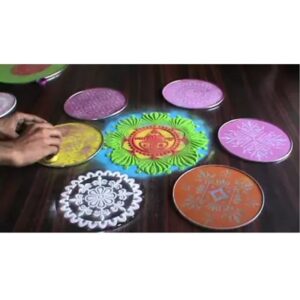 Rangoli Muggu Jallida Plate - ASSORTED
