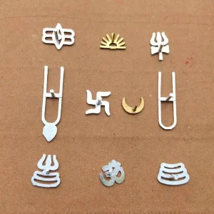 Stamp Metal Tilakam Set Baby (Set of 15pcs) -- – POOJA ESSENTIALS VARALAKSHMI VARALAXMI OR ANY POOJA VRATAM