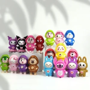 KEYCHAIN FACE ROTATING CHANGING key chain